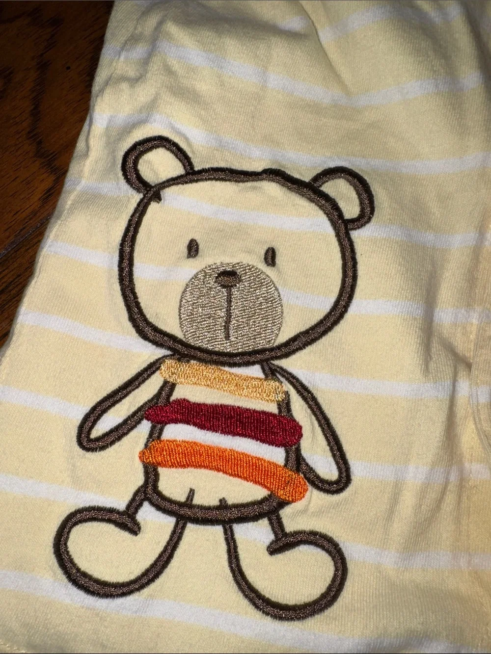 Carter's Yellow and White Striped Baby Romper